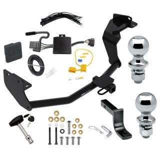 Custom Fit Trailer Hitch Draw-Bar w/ Pin/Clip Wiring Harness (Plug & Play) 1-7/8" and 2" Chrome Ball Security Lock Pin Rubber Hitch Plug Cover Installation Hardware Installation Instructions 06196 36071 118784 63820 63810 580407 2211 Reese Reese Trailer Tow Hitch For 19-20 Hyundai Santa Fe (Except XL Models) Deluxe Package Wiring 2" and 1-7/8" Ball and Lock