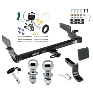 Custom Fit Trailer Hitch Draw-Bar w/ Pin/Clip Wiring Harness (Requires Splicing) 1-7/8" and 2" Chrome Ball Security Lock Pin Rubber Hitch Plug Cover Installation Hardware Installation Instructions 06298 36071 119148 63820 63810 580407 2211 Rees Reese Trailer Tow Hitch For 00-05 Cadillac DeVille 06-11 DTS Deluxe Package Wiring 2" and 1-7/8" Ball and Lock