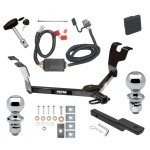 Custom Fit Trailer Hitch Draw-Bar w/ Pin/Clip Wiring Harness (Plug & Play) 1-7/8" and 2" Chrome Ball Security Lock Pin Rubber Hitch Plug Cover Installation Hardware Installation Instructions 06377 36053 118461 63820 63810 580407 2211 Reese T Reese Trailer Tow Hitch For 05-07 Subaru Legacy 05-09 Outback Wagon Deluxe Package Wiring 2" and 1-7/8" Ball and Lock