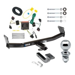 Reese Trailer Tow Hitch For 08-17 Jeep Patriot Complete Package w/ Wiring Draw Bar Kit and 2" Ball Reese Trailer Tow Hitch For 08-17 Jeep Patriot Complete Package w/ Wiring Draw Bar Kit and 2" Ball