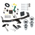Custom Fit Trailer Hitch Draw-Bar w/ Pin/Clip Wiring Harness (Plug & Play)1-7/8" and 2" Chrome Ball Security Lock Pin Rubber Hitch Plug Cover Installation Hardware Installation Instructions 06428 36061 118552 63820 63810 580407 2211 Reese Tr Reese Trailer Tow Hitch For 08-17 Jeep Patriot Deluxe Package Wiring 2" and 1-7/8" Ball and Lock