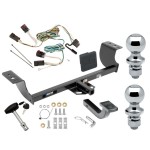 Custom Fit Trailer Hitch Draw-Bar w/ Pin/Clip Wiring Harness (Plug & Play) 1-7/8" and 2" Chrome Ball Security Lock Pin Rubber Hitch Plug Cover Installation Hardware Installation Instructions 06946 36061 118404 63820 63810 580407 2211 Reese T Reese Trailer Tow Hitch For 05-07 Chrysler 300 08-14 Dodge Challenger 06-10 Charger Deluxe Package Wiring 2" and 1-7/8" Ball and Lock