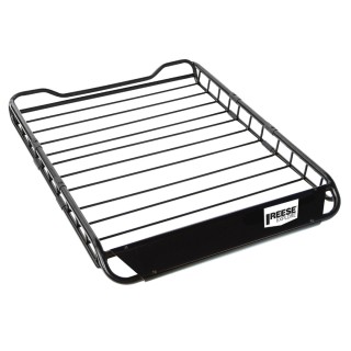 Reese 44x33 Roof Cargo Basket + Weatherproof Bag – 140 lb Reese 44×33 roof cargo basket with Karpak weatherproof bag, 140 lb, fits most crossbars