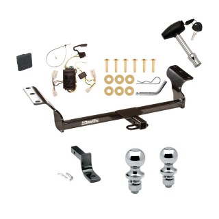 Custom Fit Trailer Hitch Draw-Bar w/ Pin/Clip Wiring Harness (Plug & Play) 1-7/8" and 2" Chrome Ball Security Lock Pin Rubber Hitch Plug Cover Installation Hardware Installation Instructions 77183 118386 3593 63820 63810 580407 2211 Reese T Reese Trailer Tow Hitch For 03-08 Toyota Matrix Deluxe Package Wiring 2" and 1-7/8" Ball and Lock
