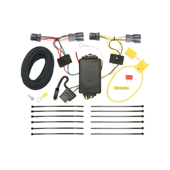 Trailer Tow Hitch For 16-18 Hyundai Tucson Class 2 Ultimate Package w/ Wiring Draw Bar Kit Interchange 2" 1-7/8" Ball Lock and Cover