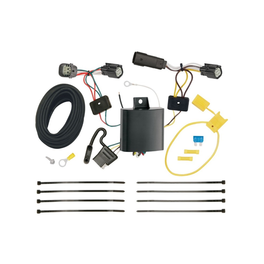 Trailer Tow Hitch For 15-18 Ford Edge Titanium Model Only Deluxe Package Wiring 2" Ball and Lock