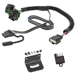 Trailer Wiring Harness Kit and Bracket w/ Light Tester For 18-24 Chevy Equinox GMC Terrain Plug & Play