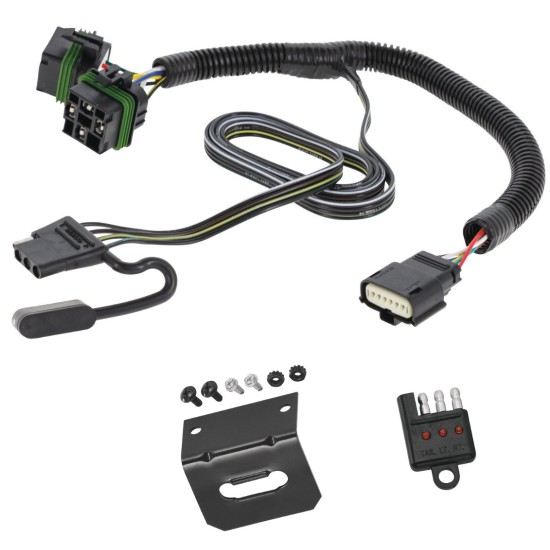 Plug and Play T-One Wiring Harness Connector 4-Flat Mounting Bracket4-Flat Car End Tester w/ LED Display 118853 118144 20114 Tekonsha Trailer Wiring Harness Kit and Bracket Light Tester 18-23 Chevy Equinox GMC Terrain Plug Play 18 19 20 21 22 23 2018 2019 Trailer Wiring Harness Kit and Bracket w/ Light Tester For 18-23 Chevy Equinox GMC Terrain Plug & Play