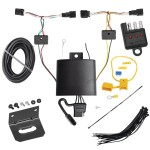 Trailer Wiring and Bracket and Light Tester For 2023 2024 Hyundai Palisade 4-Flat Harness Plug & Play