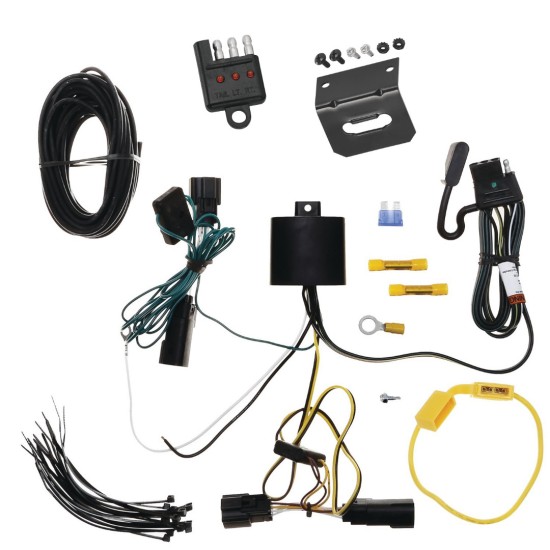Trailer Wiring and Bracket w/ Light Tester For 23-24 Ford Escape Plug & Play 4-Flat Harness Trailer Wiring and Bracket w/ Light Tester For 23-24 Ford Escape Plug & Play 4-Flat Harness
