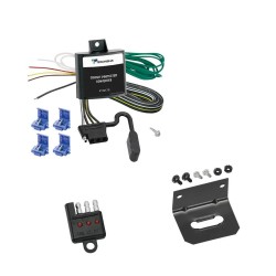 Trailer Wiring and Bracket w/ Light Tester For 07-10 Scion tC Plug & Play 4-Flat Harness Trailer Wiring and Bracket w/ Light Tester For 07-10 Scion tC Plug & Play 4-Flat Harness