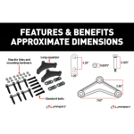 Lippert Tandem 3,500 lb Suspension Kit, 1.75″ Tube, 2,000 lb Leaf Springs (26″, 3-Leaf), Long Equalizer Lippert Tandem 3,500 lb Suspension Kit, 1.75″ Tube, 2,000 lb Leaf Springs (26″, 3-Leaf), Long Equalizer
