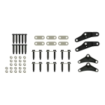 Lippert Dexter Alko Rockwell Triple Axle Suspension Kit with 2.375" axle tube, 33" spacing, 1,000 lb leaf springs (20-3/8" unloaded), standard equalizer, hangers, and hardware