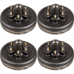 lippert 12 inch brake drum hub kit 4 pack for 6000 lb axle 6 on 5.5 bolt pattern dexter al‑ko rockwell compatible