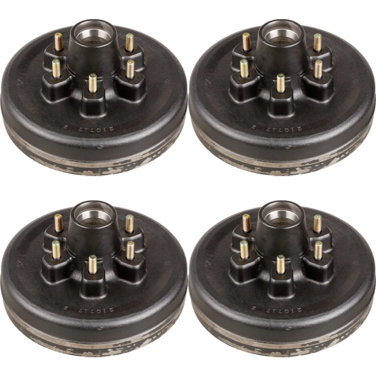 lippert 12 inch brake drum hub kit 4 pack for 6000 lb axle 6 on 5.5 bolt pattern dexter al‑ko rockwell compatible