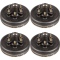 lippert 12 inch brake drum hub kit 4 pack for 6000 lb axle 6 on 5.5 bolt pattern dexter al‑ko rockwell compatible