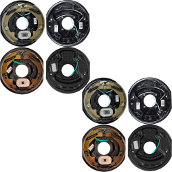 Lippert 4-Pack (2-Pair) 10" x 2-1/4" Electric Trailer Brake Assemblies (Left & Right) for 3,500 lb Tandem Axle, 1-Year Warranty