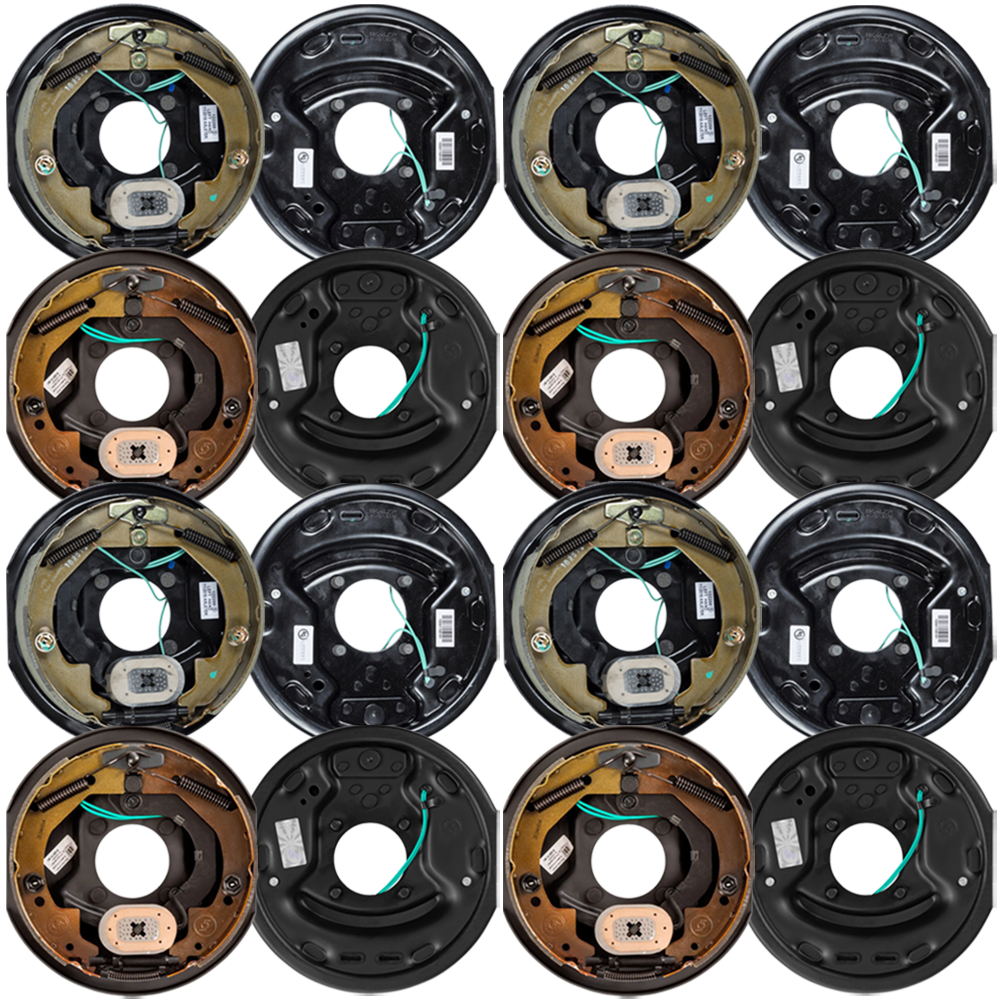 Lippert 8-Pack 10 x 2.25 Electric Trailer Brake Assemblies for 3,500 lb Quad Axles
