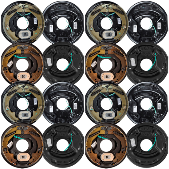 Lippert 8-Pack 10 x 2.25 Electric Trailer Brake Assemblies for 3,500 lb Quad Axles