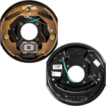 Lippert 3,500-lb trailer brake kit forward self-adjusting with pre-greased hubs, lug nuts, and hardware