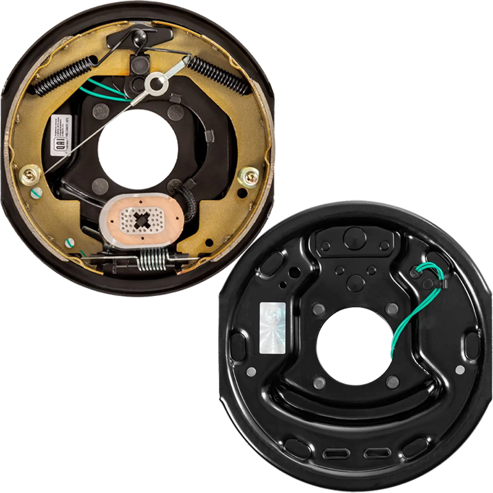 Lippert 3,500-lb trailer brake kit forward self-adjusting with pre-greased hubs, lug nuts, and hardware