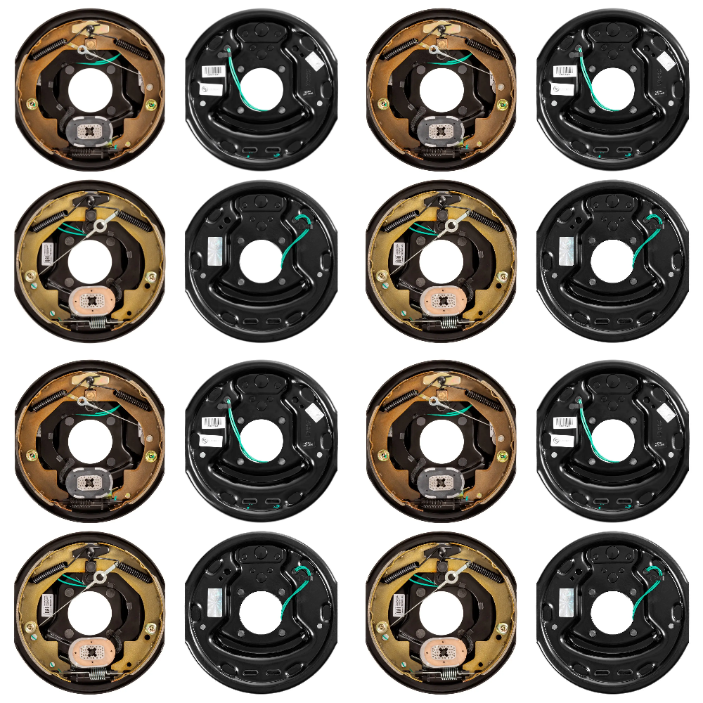 lippert quad-axle 3,500-lb self-adjusting electric brake & 10-inch hub-drum kit 5-on-4.5 dexter compatible