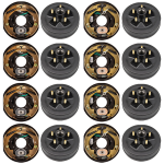 lippert quad-axle 3,500-lb self-adjusting electric brake & 10-inch hub-drum kit 5-on-4.5 dexter compatible