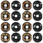 lippert quad-axle 3,500-lb self-adjusting electric brake & 10-inch hub-drum kit 5-on-4.5 dexter compatible