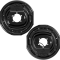 Lippert 12 inch manual electric brake pair with fully assembled pre‑greased 6‑on‑5.5 hub drum kit for 6K trailer axle, Dexter compatible