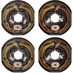 lippert 12 inch self‑adjusting brake assemblies with fully assembled 8‑on‑6.5 drum hubs dexter compatible 7k trailer kit