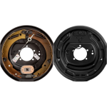 Lippert right‑hand self‑adjusting 12 × 2 brake assembly & 12″ drum hub kit, 8‑on‑6.5 bolt pattern, 5/8″ studs, Dexter compatible