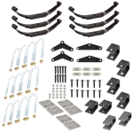 Lippert triple axle suspension kit 1.75" tube, 35" spacing, 20-1/2" unloaded leaf springs, Dexter, Alko, Rockwell