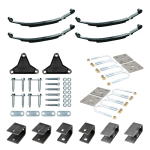 Lippert Tandem Axle 3,500 lb Suspension Kit with 2,000 lb 26″ (3-Leaf) Springs, Tall Equalizer