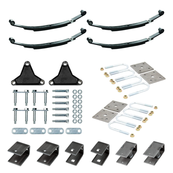 Lippert Tandem Axle 3,500 lb Suspension Kit with 2,000 lb 26″ (3-Leaf) Springs, Tall Equalizer