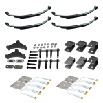 Lippert Tandem 3,500 lb Suspension Kit, 1.75″ Tube, 2,000 lb Leaf Springs (26″, 3-Leaf), Long Equalizer