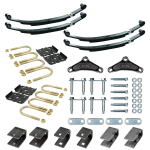 Lippert Tandem Axle Suspension Kit 3,500 lb 2.375" Tube Standard Equalizer 24" 2,000 lb Leaf Springs Hangers Hardware Dexter Alko Rockwell