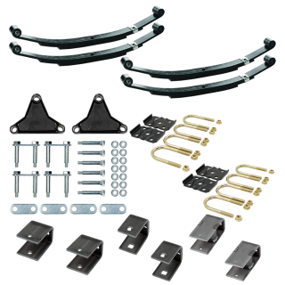 Lippert Tandem Axle Suspension Kit, 3,500 lb rating, 2.375″ tube, 24″ (2,000 lb) leaf springs, tall equalizer