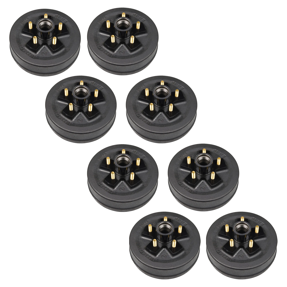 lippert quad-axle 3,500-lb self-adjusting electric brake & 10-inch hub-drum kit 5-on-4.5 dexter compatible