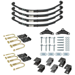 Lippert Tandem Axle Suspension Kit for 3,500 lb Axles with 21 Inch (1,000 lb) Leaf Springs, Standard Equalizer, Complete Hanger & Hardware