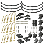 Lippert Dexter Alko Rockwell Triple Axle Suspension Kit with 2.375" axle tube, 33" spacing, 1,000 lb leaf springs (20-3/8" unloaded), standard equalizer, hangers, and hardware
