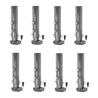 Bulldog BX1 30K Round Gooseneck Coupler 2-5/16, 8" Adjustment, 4" Inner / 4.5" Outer, Bundle of 8