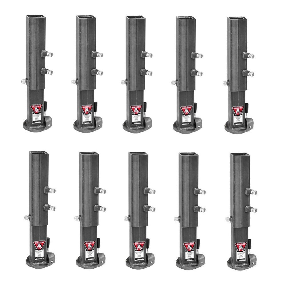 Bulldog 25K BX1 Square Gooseneck Trailer Coupler Adjustable 4.5" Outer Tube Bundle