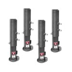Bulldog BX1 25K square gooseneck coupler, adjustable 4.5″ outer tube, 2-5/16″ ball (set of 4)