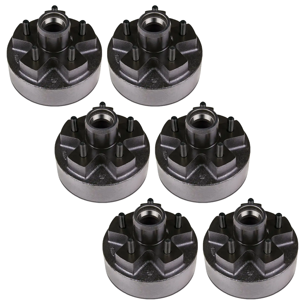 Lippert 7 x 1.25 Electric Trailer Brake and Hub Kit, 5 on 4.5 Bolt Pattern, 2200 lb, Triple Axle – 6 Brakes & 6 Hubs