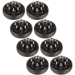 Lippert 7K Quad‑Axle Self‑Adjust Electric Brake Assemblies & 12″ Drum Hubs Bundle, 8‑on‑6.5, 9/16 Studs, Dexter Alko Rockwell Compatible