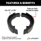 Lippert 10x2.25 Triple-Axle Electric Brake Shoe & Lining Replacement Kit Lippert 10x2.25 Triple-Axle Electric Brake Shoe & Lining Replacement Kit