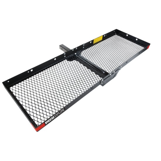 Reese 60x20 Hitch Cargo Carrier Bundle – Rainproof Bag & Cargo Net Reese 60×20 hitch cargo carrier bundle with 500 lb basket, rainproof 54×21×20 bag and cargo net for 2″ receiver