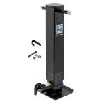 Pro Series 4x 12K Square Trailer Jack with Sidewind Handle and Drop Leg Spring Return - 12,000 lbs Capacity