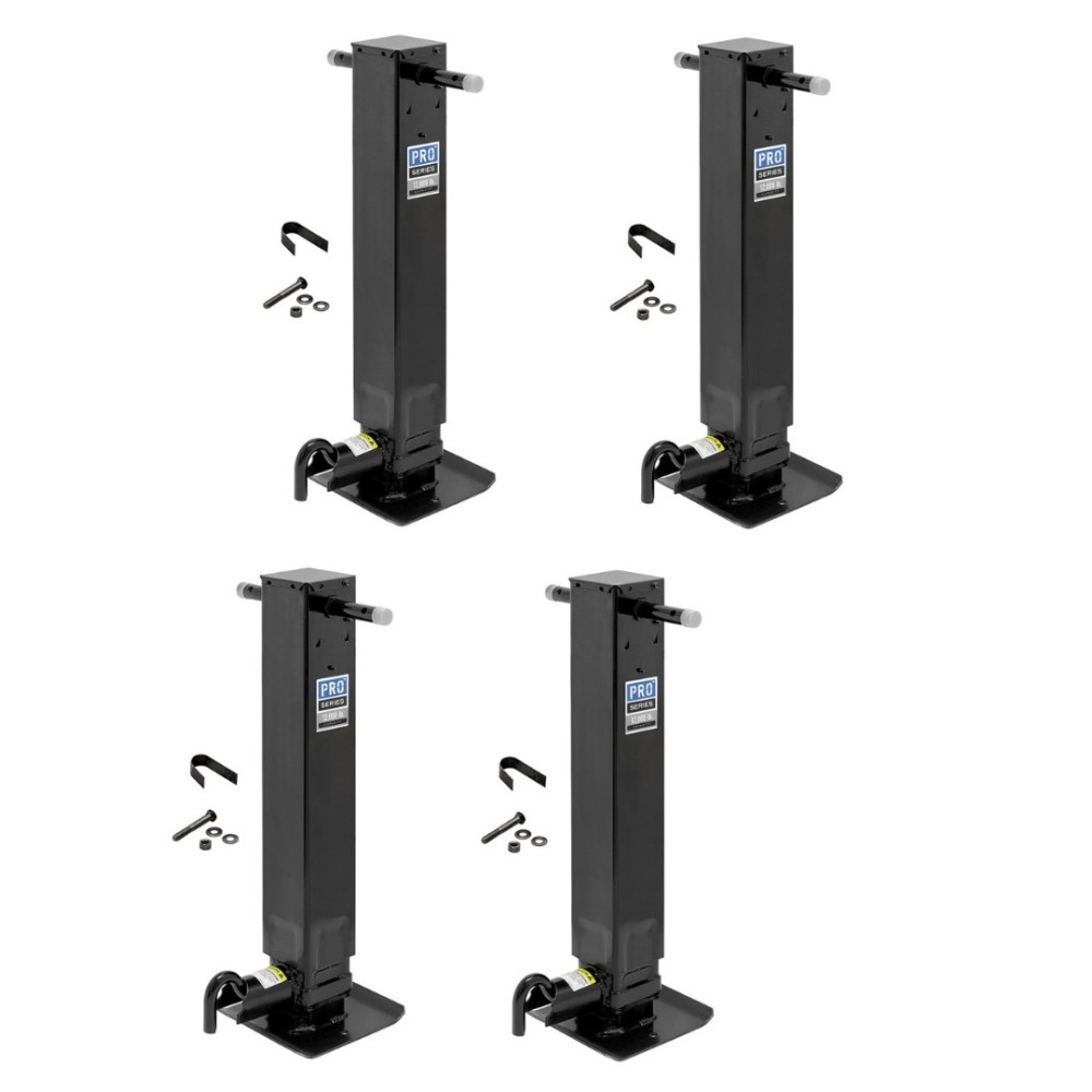 Pro Series 4x 12K Square Trailer Jack with Sidewind Handle and Drop Leg Spring Return - 12,000 lbs Capacity Pro Series 4x 12K Square Trailer Jack with Sidewind Handle and Drop Leg Spring Return - 12,000 lbs Capacity