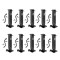 Pro Series 12K Square Trailer Jack - Heavy-Duty, Weld-On, Sidewind, Drop Leg
